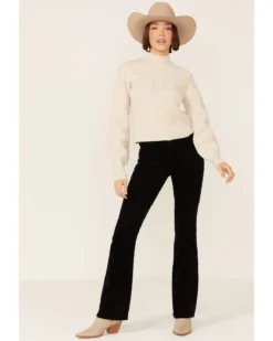 Shyanne Women's Seamed High Neck Wool Blend Pullover Sweatshirt -Sheplers Sales 2000351363 280 P4