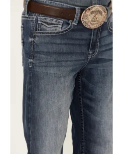 Cody James Men's Double Kicker Medium Dark Wash Stretch Relaxed Bootcut Jeans -Sheplers Sales 2000351797 400 P2