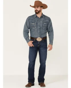 Cody James Men's Morgan Dark Wash Stretch Stackable Straight Leg Jeans