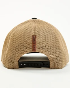 Black Clover Men's Leatherman Circle Logo Mesh Back Trucker Cap -Sheplers Sales 2000352068 001 P3