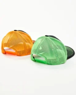 Justin Men's Assorted Embroidered Neon Logo Mesh Back Trucker Cap -Sheplers Sales 2000353917 900 P4