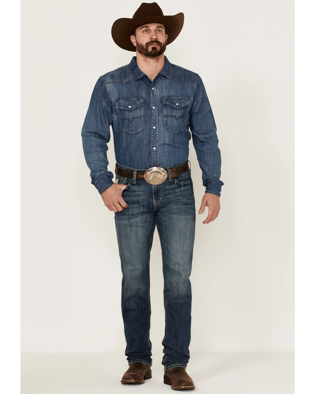 Cinch Men's Jesse Medium Stonewash Performance Stretch Slim Straight Jeans 3 Cinch Men's Jesse Medium Stonewash Performance Stretch Slim Straight Jeans