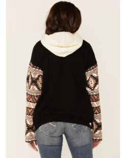 Paramount Network's Yellowstone Women's Mauve Southwestern Sleeve Hoodie Pullover 8 Paramount Network's Yellowstone Women's Mauve Southwestern Sleeve Hoodie Pullover -Sheplers Sales 2000356684 661 P3