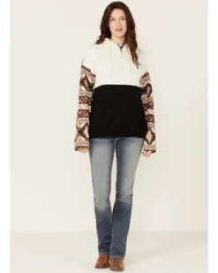 Paramount Network's Yellowstone Women's Mauve Southwestern Sleeve Hoodie Pullover 9 Paramount Network's Yellowstone Women's Mauve Southwestern Sleeve Hoodie Pullover -Sheplers Sales 2000356684 661 P4