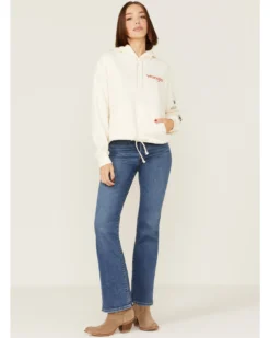 Wrangler Women's Logo Cropped Hoodie -Sheplers Sales 2000358083 100 P4