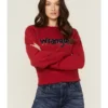 Wrangler Women's Chenille Logo Cropped Sweatshirt -Sheplers Sales 2000358085 600 P1