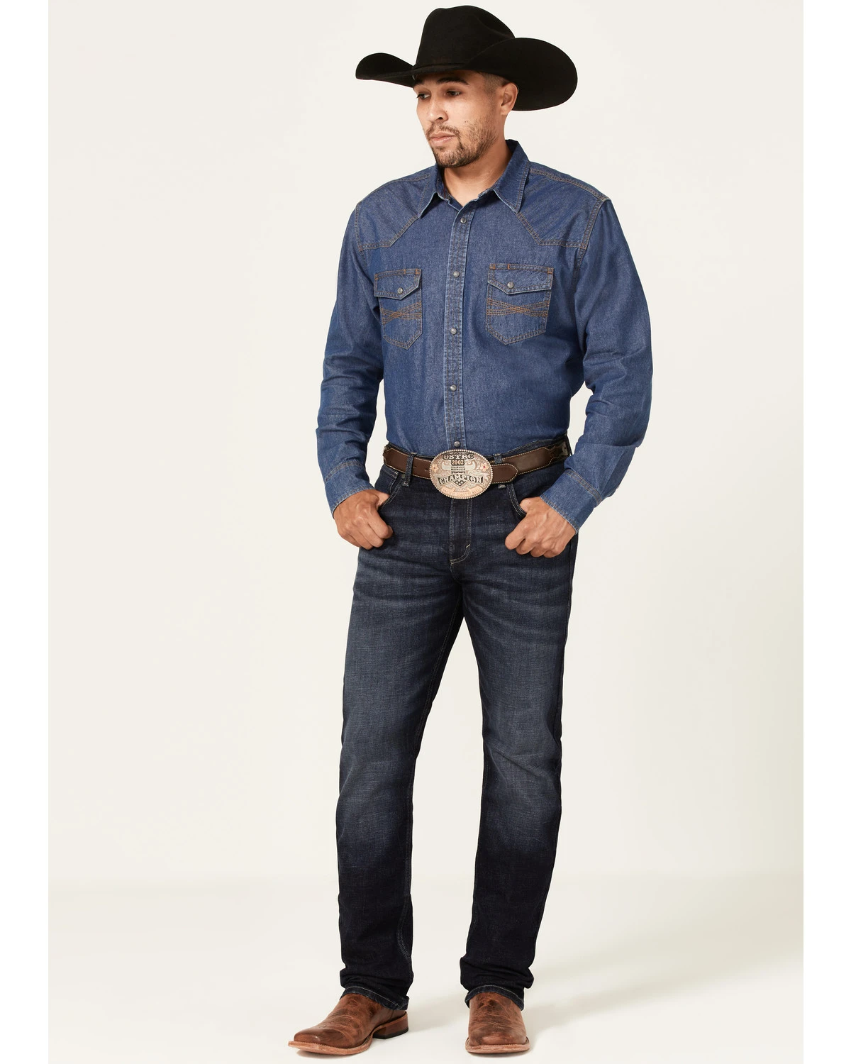 Wrangler 20X Men's Cobalt Dark Wash Stretch Slim Straight Jeans 3 Wrangler 20X Men's Cobalt Dark Wash Stretch Slim Straight Jeans