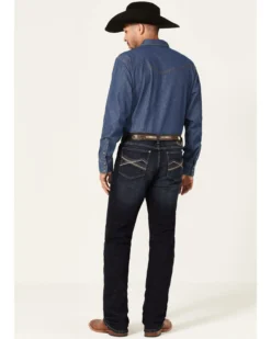 Wrangler 20X Men's Cobalt Dark Wash Stretch Slim Straight Jeans 8 Wrangler 20X Men's Cobalt Dark Wash Stretch Slim Straight Jeans -Sheplers Sales 2000359713 416 P3
