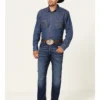 Wrangler 20X Men's Lagoon Dark Wash Vintage Slim Bootcut Jeans -Sheplers Sales 2000359714 416 P1