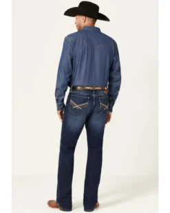Wrangler 20X Men's Lagoon Dark Wash Vintage Slim Bootcut Jeans 8 Wrangler 20X Men's Lagoon Dark Wash Vintage Slim Bootcut Jeans -Sheplers Sales 2000359714 416 P3
