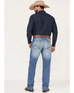 Rock 47 By Wrangler Men's Barlow Light Wash Slim Straight Jeans -Sheplers Sales 2000359726 412 P3