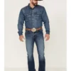 Rock 47 By Wrangler Men's Edmond Medium Wash Stretch Slim Bootcut Jeans 2 Rock 47 By Wrangler Men's Edmond Medium Wash Stretch Slim Bootcut Jeans -Sheplers Sales 2000359727 414 P1