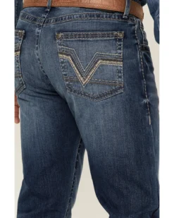 Rock 47 By Wrangler Men's Edmond Medium Wash Stretch Slim Bootcut Jeans -Sheplers Sales 2000359727 414 P4