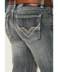 Rock & Roll Denim Men's Medium Vintage Wash Double Barrel Stretch Relaxed Straight Jeans 7 Rock & Roll Denim Men's Medium Vintage Wash Double Barrel Stretch Relaxed Straight Jeans -Sheplers Sales 2000360313 400 P2