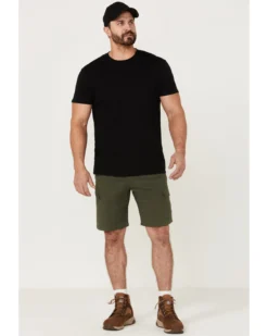 Wrangler ATG Men's All-Terrain Deep Olive Asymmetric Cargo Shorts