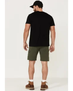 Wrangler ATG Men's All-Terrain Deep Olive Asymmetric Cargo Shorts -Sheplers Sales 2000361703 341 P3