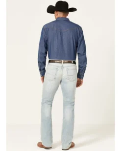 Cinch Men's Ian Light Stonewash Performance Stretch Slim Bootcut Jeans 8 Cinch Men's Ian Light Stonewash Performance Stretch Slim Bootcut Jeans -Sheplers Sales 2000362747 402 P3