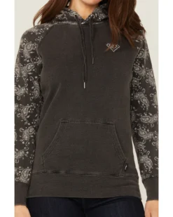 Hooey Women's Rope Like A Girl Bandana Print Pullover Hoodie Sweatshirt -Sheplers Sales 2000363502 022 P3
