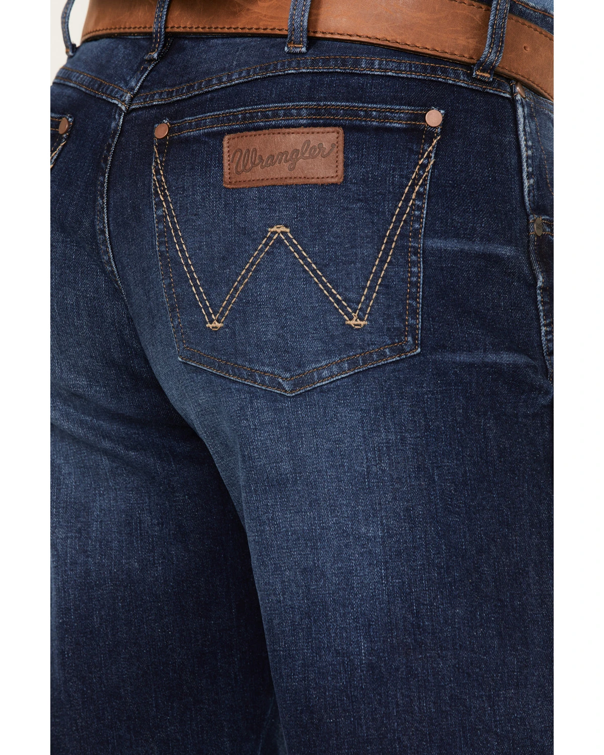 Wrangler Retro Men's Arvada Dark Wash Stretch Relaxed Bootcut Jeans - Big 6 Wrangler Retro Men's Arvada Dark Wash Stretch Relaxed Bootcut Jeans - Big - Image 4