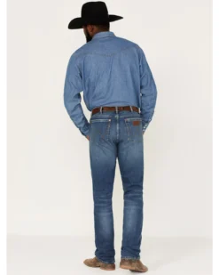 Wrangler Retro Men's Ferris Medium Wash Stretch Slim Straight Jeans 8 Wrangler Retro Men's Ferris Medium Wash Stretch Slim Straight Jeans -Sheplers Sales 2000365070 414 P3