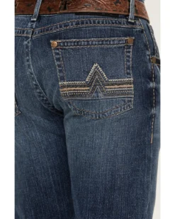 Rock 47 By Wrangler Cornflower Medium Dark Wash Stretch Slim Straight Jeans -Sheplers Sales 2000365078 415 P4