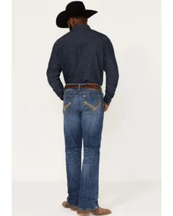 Rock 47 By Wrangler Men's Baltic Light Medium Wash Stretch Slim Bootcut Jeans -Sheplers Sales 2000365079 413 P3