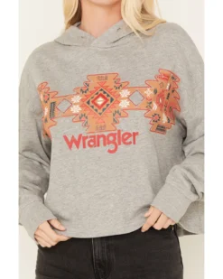 Wrangler Retro Women's Southwestern Print Cropped Hoodie -Sheplers Sales 2000365325 070 P3
