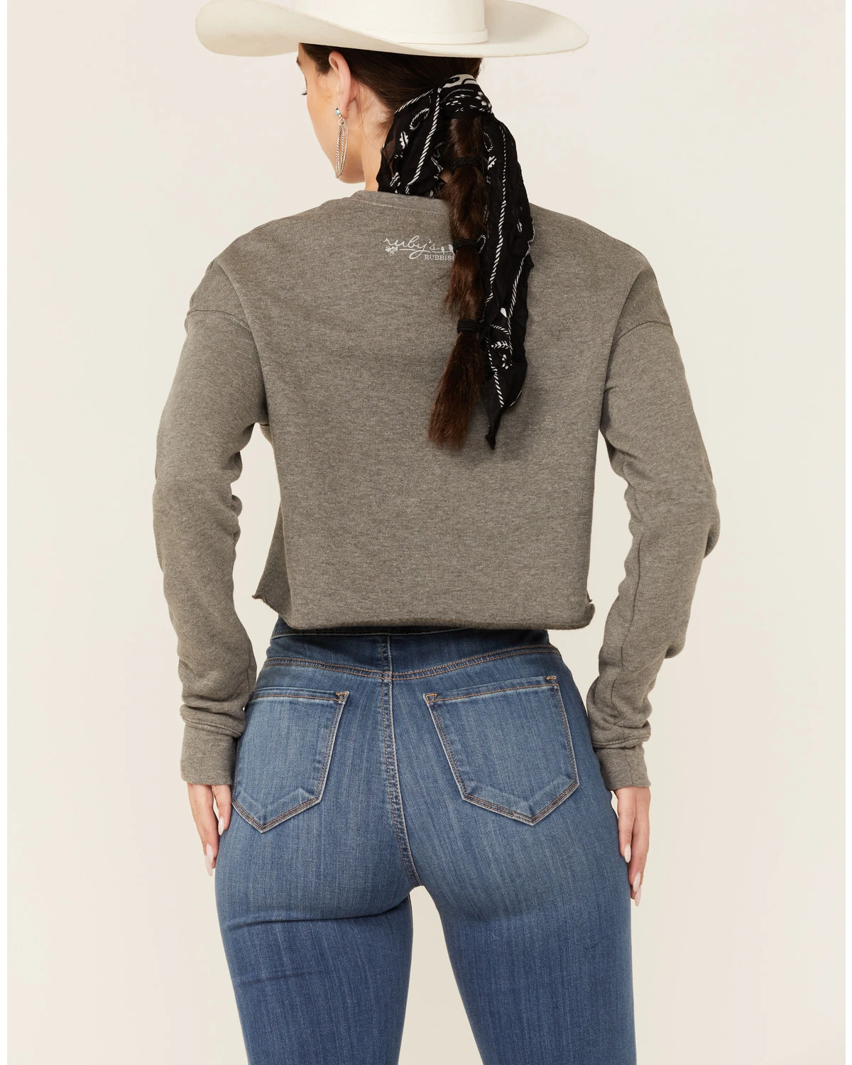 Ruby's Rubbish Women's Heather Gray Long Live King George Graphic Sweatshirt 5 Ruby's Rubbish Women's Heather Gray Long Live King George Graphic Sweatshirt - Image 3