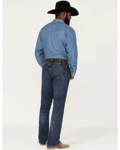 Wrangler Retro Green Men's Antique Dark Wash Stretch Slim Bootcut Jeans 8 Wrangler Retro Green Men's Antique Dark Wash Stretch Slim Bootcut Jeans -Sheplers Sales 2000366714 416 P3