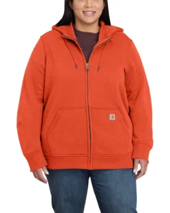 Carhartt Women's Earthan Clay Midweight Zip-Front Hooded Work Jacket - Plus