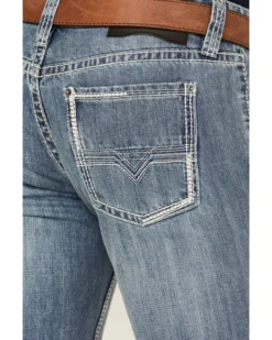 Rock & Roll Denim Men's Pistol Light Wash Regular Straight Jeans -Sheplers Sales 2000367643 205 P2