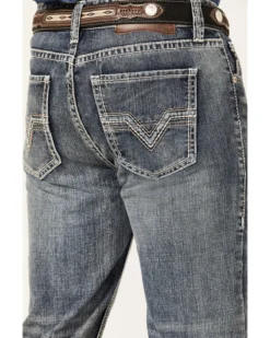 Rock & Roll Denim Men's Double Barrel Medium Wash Two Tone Raise Relaxed Straight Jeans 7 Rock & Roll Denim Men's Double Barrel Medium Wash Two Tone Raise Relaxed Straight Jeans -Sheplers Sales 2000367647 203 P2