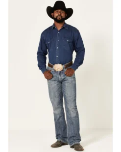 Rock & Roll Denim Men's Double Barrel Medium Wash Relaxed Bootcut Jeans -Sheplers Sales 2000367648 203 P3