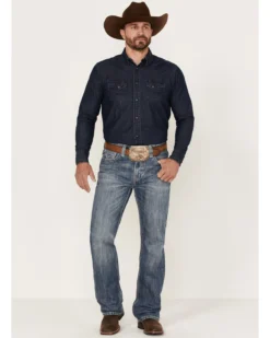 Rock & Roll Denim Men's Double Barrel Medium Wash Relaxed Straight Jeans 8 Rock & Roll Denim Men's Double Barrel Medium Wash Relaxed Straight Jeans -Sheplers Sales 2000368870 414 P3