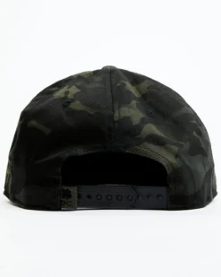 Black Clover Men's Camo Print Clover Nation Embroidered Flag Solid Ball Cap -Sheplers Sales 2000369078 340 P3