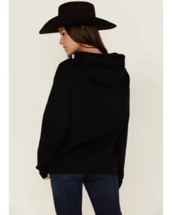 Goodie Two Sleeves Women's Don't Be All Hat & No Cowboy Black Graphic Hoodie 8 Goodie Two Sleeves Women's Don't Be All Hat & No Cowboy Black Graphic Hoodie -Sheplers Sales 2000371377 001 P3