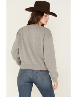 Ariat Women's R.E.A.L Varsity Logo Cropped Sweatshirt -Sheplers Sales 2000371904 070 P4