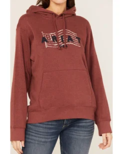 Ariat Women's R.E.A.L. USA Chest Logo Hoodie 8 Ariat Women's R.E.A.L. USA Chest Logo Hoodie -Sheplers Sales 2000371929 600 P3