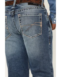 Ariat Men's M2 Dakota Wilson Medium Wash Stretch Relaxed Stackable Bootcut Jeans -Sheplers Sales 2000371949 400 P4