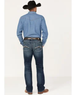 Ariat Men's M5 Ford Remming Dark Wash Stretch Straight Leg Jeans 9 Ariat Men's M5 Ford Remming Dark Wash Stretch Straight Leg Jeans -Sheplers Sales 2000371955 400 P4