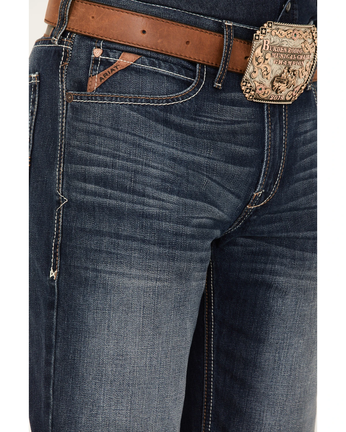 Ariat Men's Big Sur 3D Garby Dark Wash Relaxed Bootcut Jeans 4 Ariat Men's Big Sur 3D Garby Dark Wash Relaxed Bootcut Jeans - Image 2