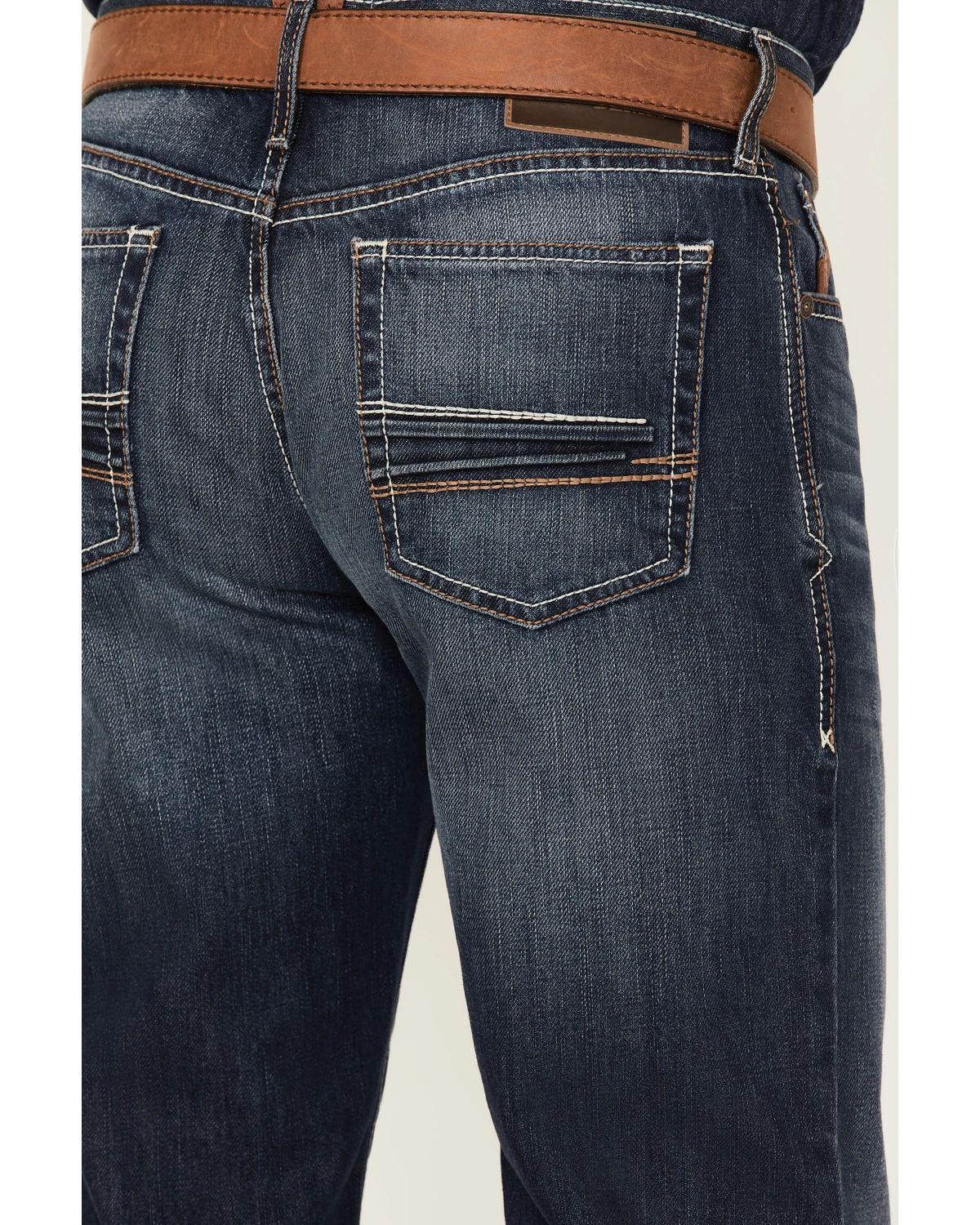 Ariat Men's Big Sur 3D Garby Dark Wash Relaxed Bootcut Jeans 6 Ariat Men's Big Sur 3D Garby Dark Wash Relaxed Bootcut Jeans - Image 4