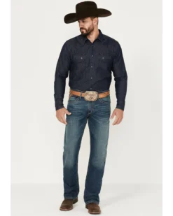 Ariat Men's M4 Cayman Ramos Medium Wash Relaxed Boot Stretch Denim Jeans