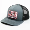 Oil Field Hats Men's Sniper Pig America Flag Rubber Patch Mesh Back Ball Cap -Sheplers Sales 2000372465 022 P1