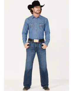 Cinch Men's Grant Medium Wash Relaxed Bootcut Performance Jeans