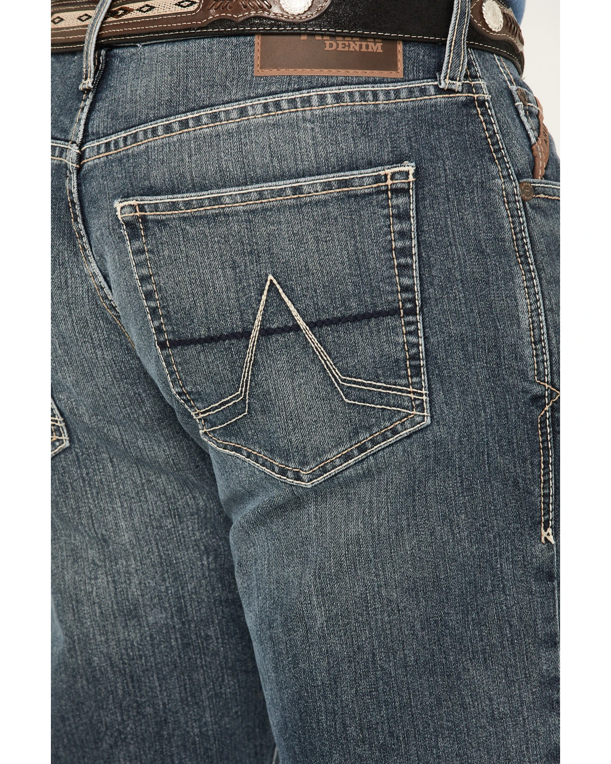 Ariat Men's M5 Louisville Seneca Medium Wash Stretch Straight Leg Jeans - Big 5 Ariat Men's M5 Louisville Seneca Medium Wash Stretch Straight Leg Jeans - Big - Image 3