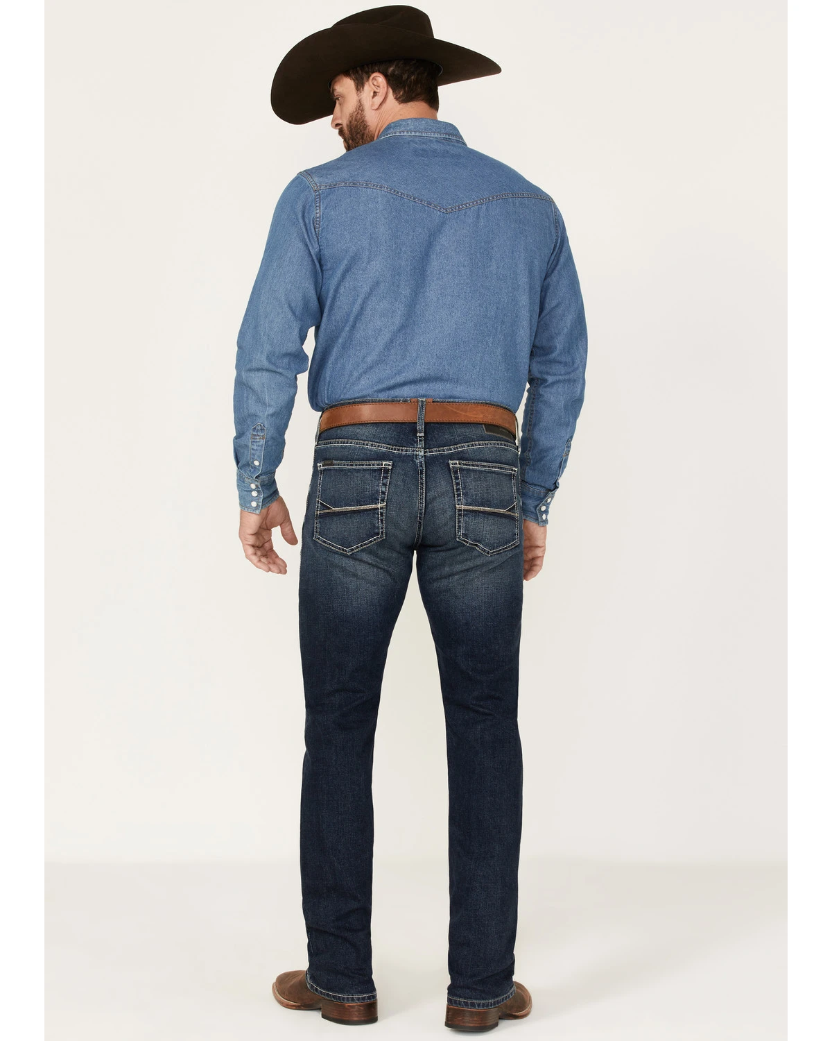 Ariat Men's M7 Drake Toro Dark Wash Slim Straight Jeans 5 Ariat Men's M7 Drake Toro Dark Wash Slim Straight Jeans - Image 3