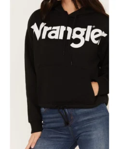 Wrangler Retro Women's Bold Logo Cropped Hoodie -Sheplers Sales 2000374538 001 P3