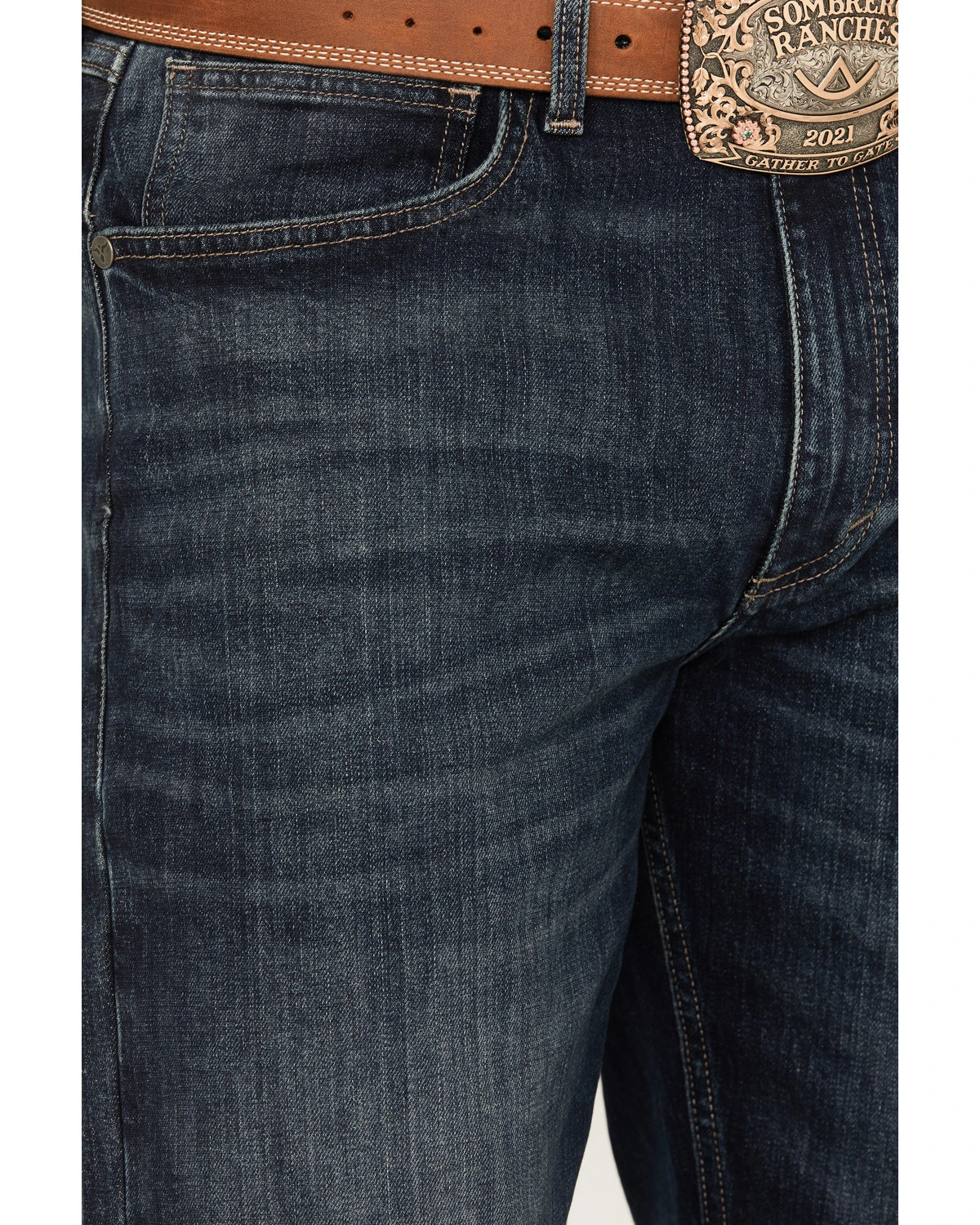 Wrangler 20x Men's 33MWX Iron Dark Wash Extreme Relaxed Straight Stretch Denim Jeans 4 Wrangler 20x Men's 33MWX Iron Dark Wash Extreme Relaxed Straight Stretch Denim Jeans - Image 2