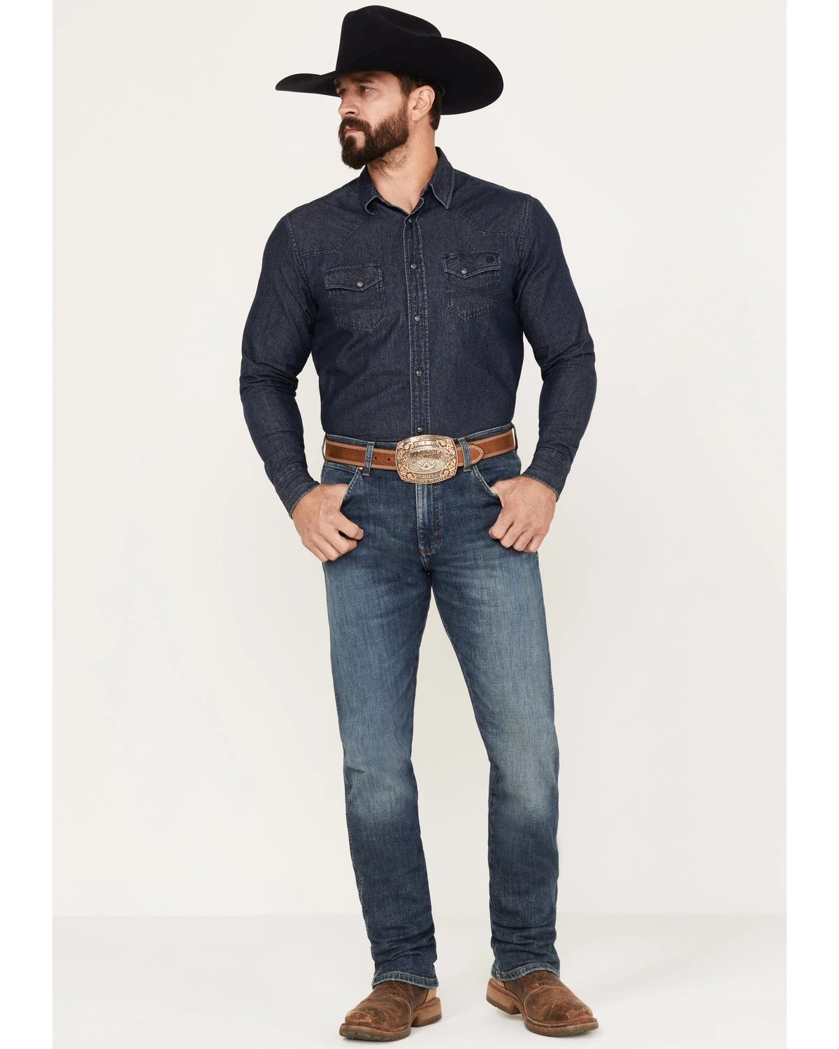 Wrangler Retro Men's 88MWP Enerjean Dark Wash Slim Straight Stretch Denim Jeans 3 Wrangler Retro Men's 88MWP Enerjean Dark Wash Slim Straight Stretch Denim Jeans